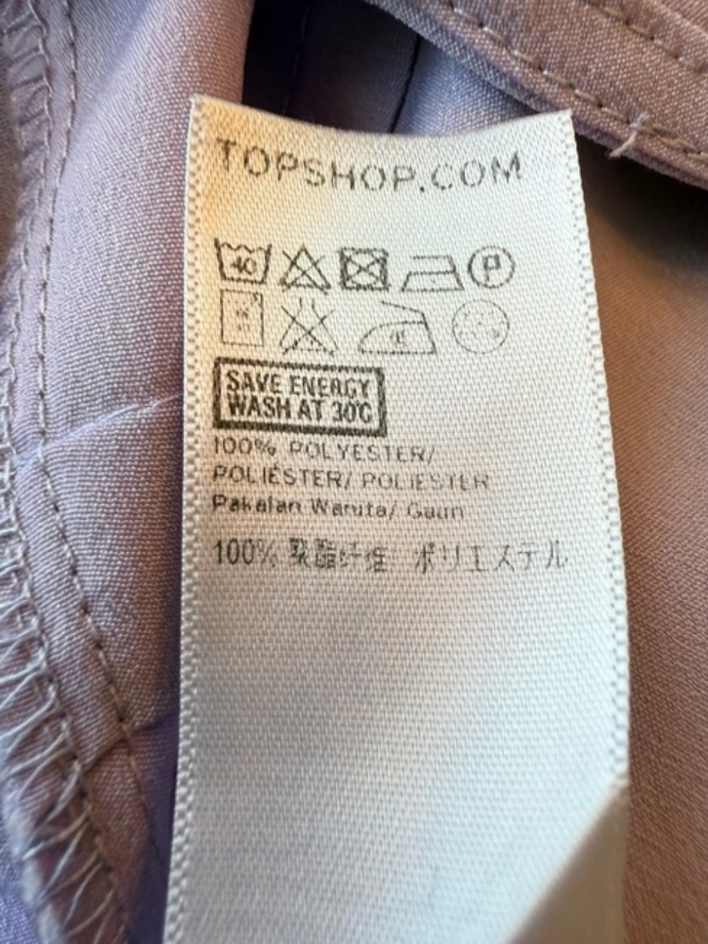 Topshop Lavender High-Low Wrap Midi Dress - Picture 6 of 6
